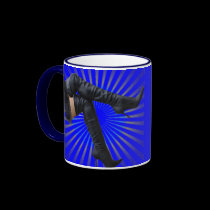 Leather Thigh High Boots Mugs