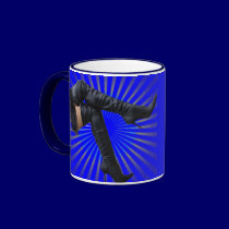 Leather Thigh High Boots Mugs