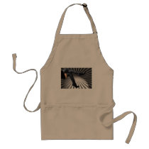 Leather Thigh High Boots Starburst and Clouds Apron
