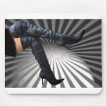 Leather Thigh High Boots Starburst and Clouds mousepads