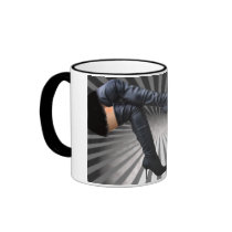Leather Thigh High Boots Starburst and Clouds mugs