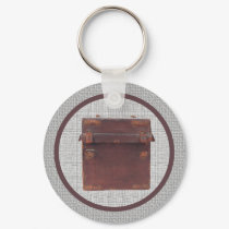 Leather Trunk Keychain by sagart1952 Leather Trunk Keychain