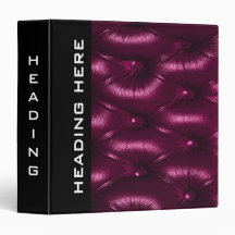 Leather Vinyl Binders