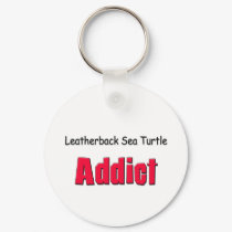 Leatherback Sea Turtle Addict keychains