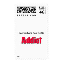 Leatherback Sea Turtle Addict postage