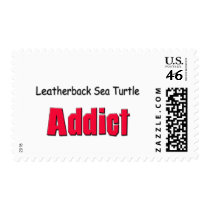 Leatherback Sea Turtle Addict postage