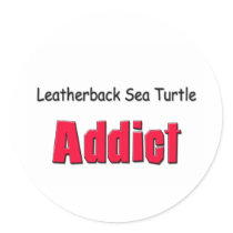Leatherback Sea Turtle Addict stickers