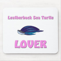 Leatherback Sea Turtle Lover mousepads