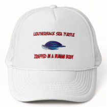 Leatherback Sea Turtle trapped in a human body hats