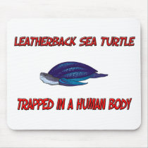 Leatherback Sea Turtle trapped in a human body mousepads