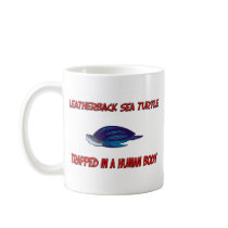 Leatherback Sea Turtle trapped in a human body mugs by AnimalShirts Leatherback Sea Turtle trapped in a human body mugs