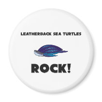 Leatherback Sea Turtles Rock magnets