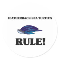 LEATHERBACK SEA TURTLES Rule! stickers