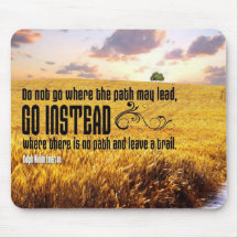 Leave a Trail Motivational Mousepad