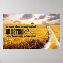 Leave a Trail Motivational Poster