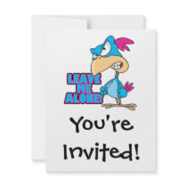 leave me alone grumpy silly bird custom invites