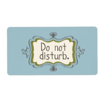 LEAVE ME ALONE sheet of stickers labels
