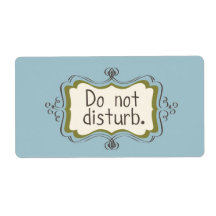 LEAVE ME ALONE sheet of stickers Shipping Label