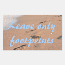Leave Only Footprints Stickers