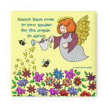 Leave Room In Your Garden For The Angels To Dance Refrigerator Magnet