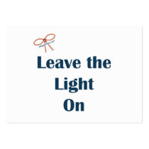 Leave The Light On Reminders Business Card Template