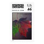 Leave the Past (Falling Autumn Leaf) Postage Stamp