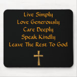 Leave The Rest To God Mousepad