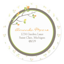 Leaves and Branches Address Label/Favor Sticker