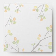 Leaves and Branches Custom Envelope