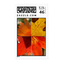 leaves and flowers postage