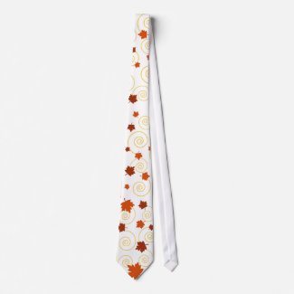 Leaves and spiral - Tie tie