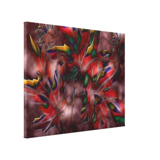 Leaves Art 1 Stretched Canvas Print