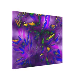 Leaves Art 3 Stretched Canvas Print