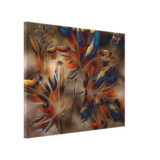 Leaves Art 4 Stretched Canvas Print