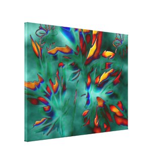 Leaves Art 6 Stretched Canvas Print