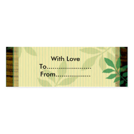 Leaves- attractive gift tags profilecard