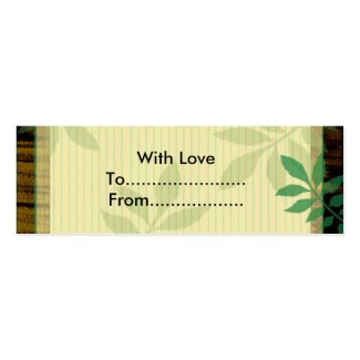 Leaves- attractive gift tags profilecard