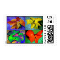 LEAVES BY FOUR... postage