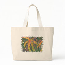 Leaves canvas tote bags
