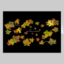 Leaves card cards