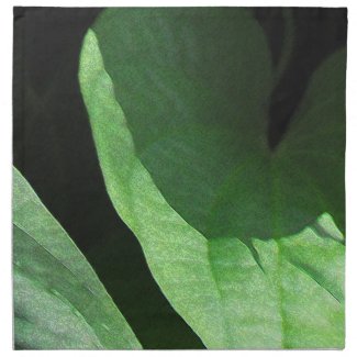 Leaves Closeup in Light and Shadow Napkins