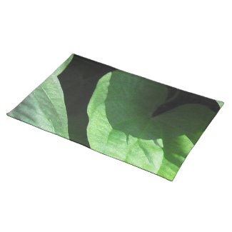 Leaves Closeup in Light and Shadow Place Mats