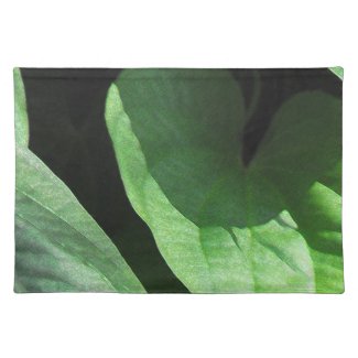 Leaves Closeup in Light and Shadow Place Mats
