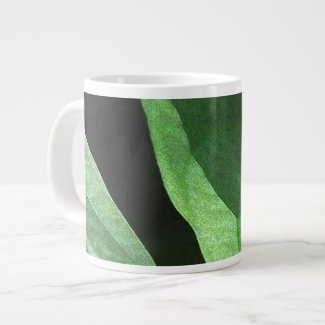 Leaves Closeup in Light and Shadow Extra Large Mugs
