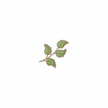 Leaves embroidered shirts