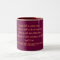 Leaves fall as autumn comes,There's a chill in ... mugs