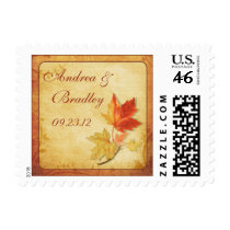 Leaves Fall Wedding Postage