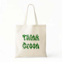 Leaves & Flowers Growing "Think Green" Bag by JuJuGarden Leaves & Flowers Growing "Think Green" Bag