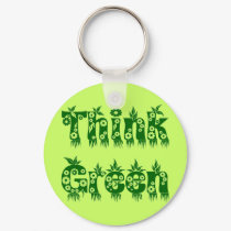 Leaves & Flowers "Think Green" Key Chain keychains by JuJuGarden Leaves & Flowers "Think Green" Key Chain keychains