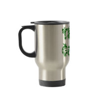 Leaves & Flowers "Think Green" Travel Mug